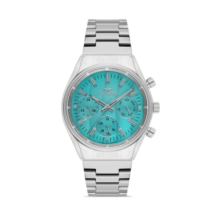 Ferro Gümüş Çelik Kordon Erkek Kol Saati FM43011A-A15 Tüm Fonksiyonlar Aktif 3 ATM Su Geçirmez