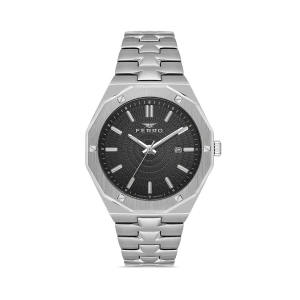 Ferro Gümüş Çelik Kordon Erkek Kol Saati FM43015A-A