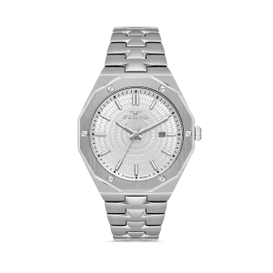 Ferro Gümüş Çelik Kordon Erkek Kol Saati FM43015A-A Tüm Fonksiyonlar Aktif 3 ATM Su Geçirmez