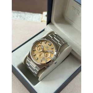 Ferro Gümüş Çelik Kordon Erkek Kol Saati FM43027A-A7 Tüm Fonksiyonlar Aktif 3ATM Su Geçirmez