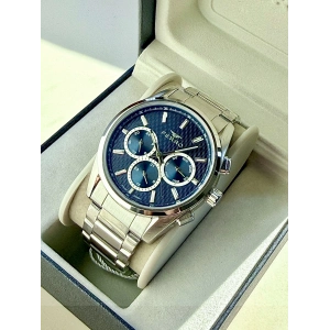 Ferro Gümüş Çelik Kordon Erkek Kol Saati FM43031A-A3 Tüm Fonksiyonlar Aktif 3ATM Su Geçirmez