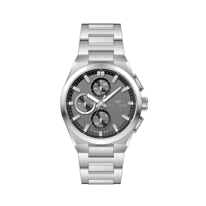 Ferro Gümüş Çelik Kordon Erkek Kol Saati FM43037A-A4 Tüm Fonksiyonlar Aktif 3ATM Su Geçirmez