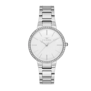 Ferro Gümüş Çelik Kordon Kadın Kol Saati F21093A-A