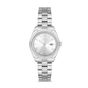 Ferro Gümüş Çelik Kordon Kadın Kol Saati F21127A-A Su Geçirmez 2 Yıl Garantili Hediye Paketli