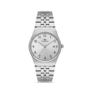 Ferro Gümüş Çelik Kordon Kadın Kol Saati FL21591A-A1A 3ATM Su Geçirmez 2 Yıl Garantili HediyePaket