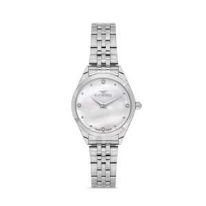 Ferro Gümüş Çelik Kordon Kadın Kol Saati FL40141A-A 3ATM Su Geçirmez 2 Yıl Garantili HediyePaketli