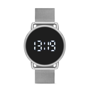 Ferro Gümüş Hasır Kordon Erkek Kol Saati F11064C-A 3 ATM Su Geçirmez 2 Yıl Garantili  Hediye Paketli