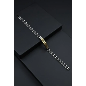 Ferro Gümüş ve Sarı Çelik Erkek Takı FRJ10070-D