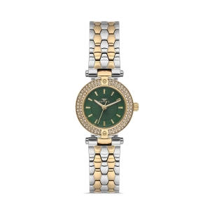 Ferro Gümüş ve Sarı Çelik Kordon Kadın Kol Saati FL21608AWT-D6 3ATM Su Geçirmez 2 Yıl Garantili