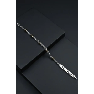 Ferro Gümüş ve Siyah Çelik Erkek Takı FRJ10041-D