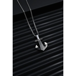 Ferro Gümüş ve Siyah Çelik Erkek Takı FRJ10047-J