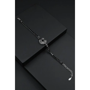 Ferro Gümüş ve Siyah Çelik Erkek Takı FRJ10050-J