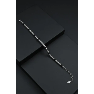 Ferro Gümüş ve Siyah Çelik Erkek Takı FRJ10056-J