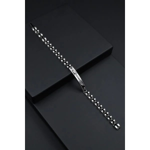 Ferro Gümüş ve Siyah Çelik Erkek Takı FRJ10070-J