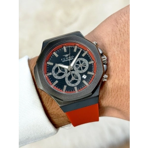 Ferro Red Silicone Band Mens Wristwatch FM31348D-ZK