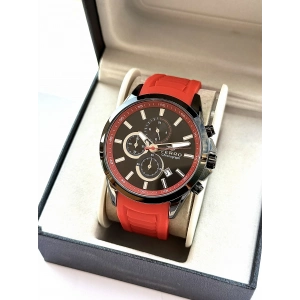 Ferro Claret Red Silicone Band Mens Wristwatch FM31359D-GR