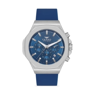 Ferro Navy Blue Silicone Band Mens Wristwatch FM31348D-L3