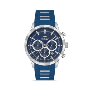 Ferro Lacivert Silikon Kordon Erkek Kol Saati FM31360D-L3 Fonksiyonları Aktif 3 ATM Su Geçirmez