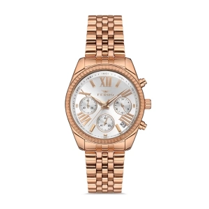 Ferro Rose Steel Strap Womens Wristwatch FM41172A-C