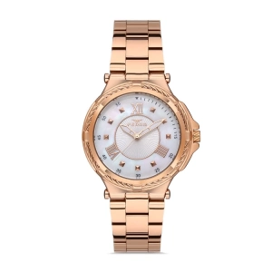 Ferro Rose Steel Strap Womens Wristwatch FL21272A-C