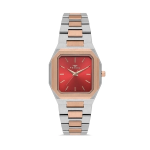 Ferro Rose ve Gümüş Çelik Kordon Kadın Kol Saati FL21482AWT-E8 3ATM Su Geçirmez 2 Yıl Garantili