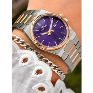 Ferro Rose ve Gümüş Çelik Kordon Kadın Kol Saati FL21495A-E13 3ATM Su Geçirmez 2 Yıl Garantili