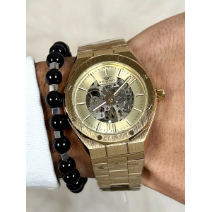 Ferro Sarı Çelik Kordon Erkek Kol Saati F31538AWT-B4 3ATM Su Geçirmez 2 Yıl Garantili HediyePaketli