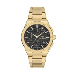 Ferro Yellow Steel Strap Mens Wristwatch FM41102A-B6