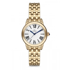 Ferro Gold Stainless Steel Band Women Watch F2720A-980-B