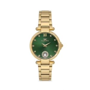 Ferro Sarı Celik Kordon Kadın Kol Saati FL21469A-B6