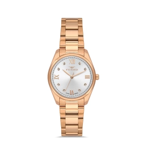 Ferro Sarı Çelik Kordon Kadın Kol Saati FL21502AWT-C