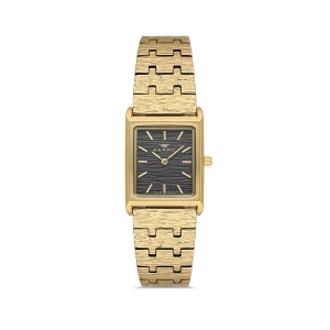 Ferro Sarı Çelik Kordon Kadın Kol Saati FL21599AWT-B2 3ATM Su Geçirmez 2 Yıl Garantili HediyePaketli