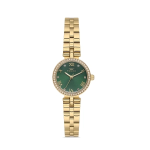 Ferro Sarı Çelik Kordon Kadın Kol Saati FL21612AWT-B6 3ATM Su Geçirmez 2 Yıl Garantili HediyePaketli