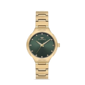Ferro Sarı Celik Kordon Kadın Kol Saati FL40114A-B6