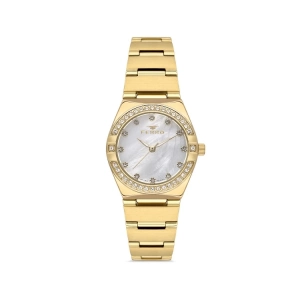 Ferro Sarı Çelik Kordon Kadın Kol Saati FL40119A-B