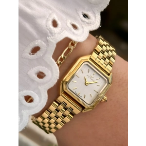 Ferro Sarı Çelik Kordon Kadın Kol Saati FM88210A-B 2 Yıl Garantili 3 ATM Su Geçirmez Hediye Paketli