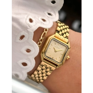 Ferro Sarı Çelik Kordon Kadın Kol Saati FM88210A-B4 2 Yıl Garantili 3 ATM Su Geçirmez Hediye Paketli