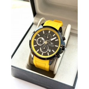 Ferro Yellow Silicone Band Mens Wristwatch FM31359D-ZN