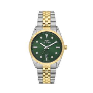 Ferro Sarı ve Gümüş Çelik Kordon Erkek Kol Saati F11567AWT-D6 3ATM Su Geçirmez 2 Yıl Garantili