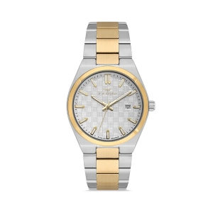 Ferro Sarı ve Gümüş Çelik Kordon Erkek Kol Saati FM11630AWT-D Fonksiyonları Aktif 3 ATM Su Geçirmez