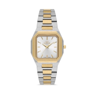 Ferro Sarı ve Gümüş Çelik Kordon Kadın Kol Saati FL21482AWT-D 3ATM SuGeçirmez 2 Yıl Garantili