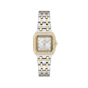 Ferro Sarı ve Gümüş Kordon Çelik Kordon Kadın Kol Saati FL21609AWT-D 3ATM Su Geçirmez 2 YılGarantili