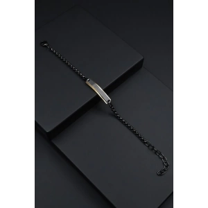 Ferro Sarı ve Siyah Çelik Erkek Takı FRJ10043-R