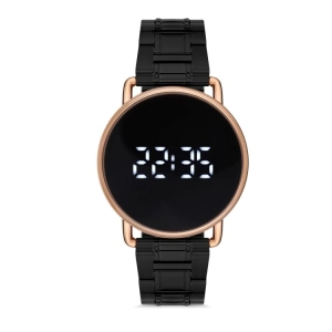 Ferro Siyah Çelik Kordon Erkek Kol Saati F11064A-R 3 ATM Su Geçirmez 2 Yıl Garantili  Hediye Paketli