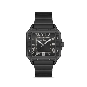 Ferro Siyah Çelik Kordon Erkek Kol Saati F11448A-G 3 ATM Su Geçirmez 2 Yıl Garantili Hediye Paketli