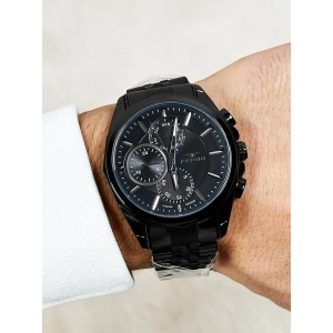 Ferro Siyah Çelik Kordon Erkek Kol Saati FM11391A-G Fonksiyonları Aktif 3ATM Su Geçirmez