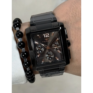 Ferro Siyah Çelik Kordon Erkek Kol Saati FM11465AWT-G Fonksiyonları Aktif 3ATM Su Geçirmez