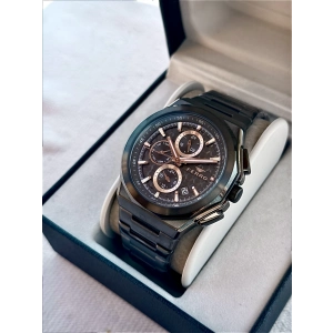 Ferro Siyah Çelik Kordon Erkek Kol Saati FM43024A-V Tüm Fonksiyonlar Aktif 3ATM Su Geçirmez