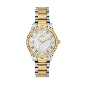 Ferro Siyah Çelik Kordon Kadın Kol Saati FL21501AWT-D