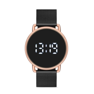 Ferro Black Mesh Strap Mens Wristwatch F11064C-R